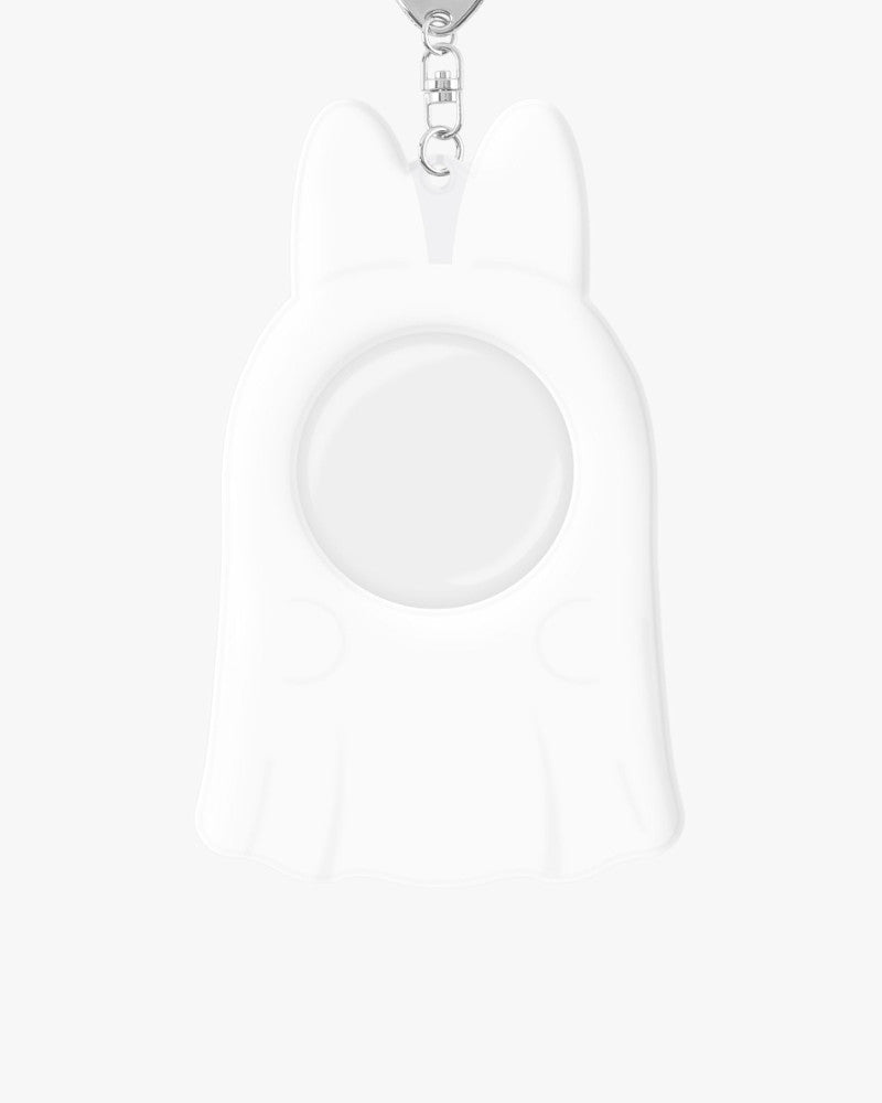 DUCKY WORLD Ghost Bunny Photocard Holder Keyring
