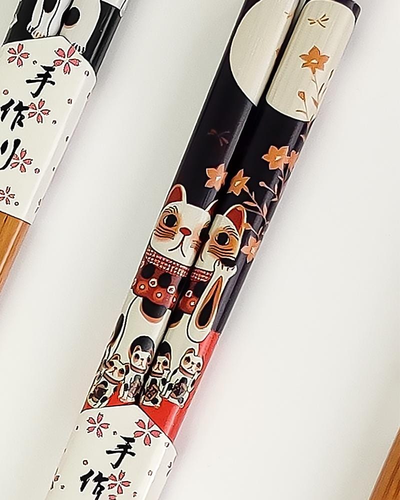 Japanese Maneki Neko Cat Chopsticks