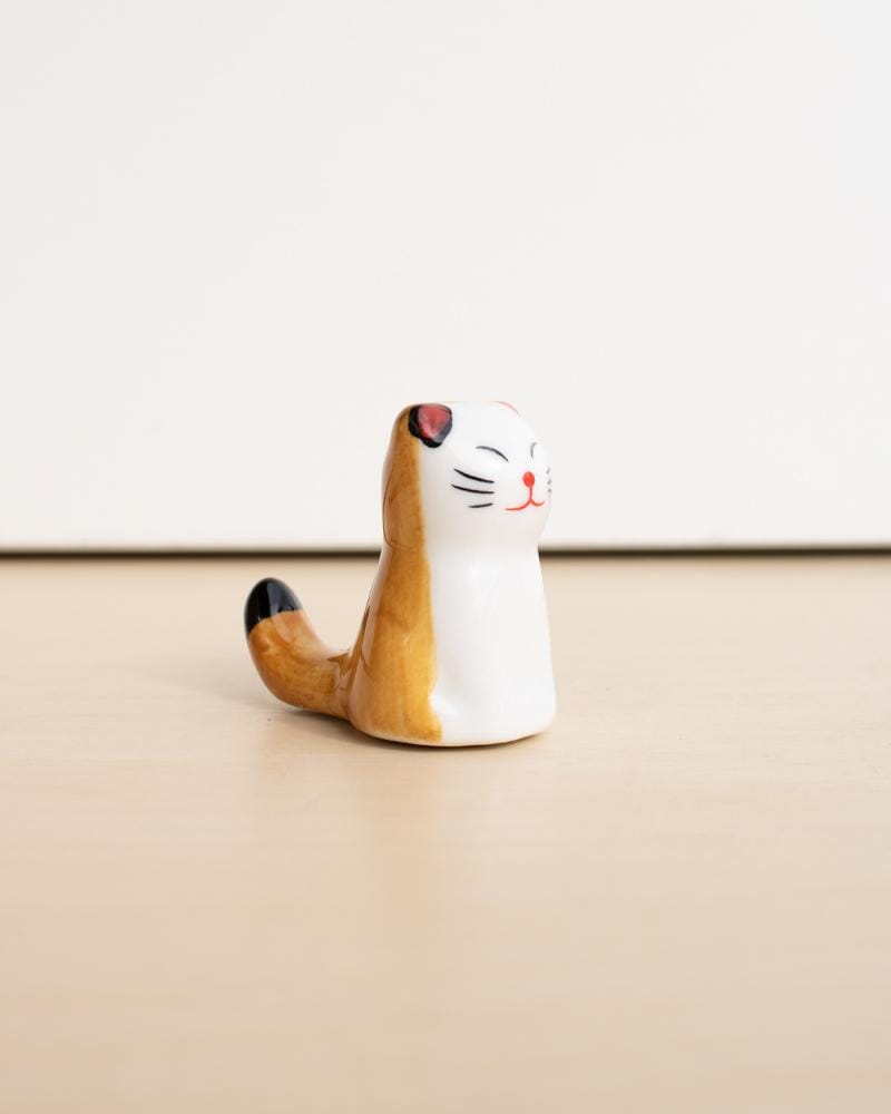 Shop Cermic Cat Friends Chopstick Holder orange sitting cats