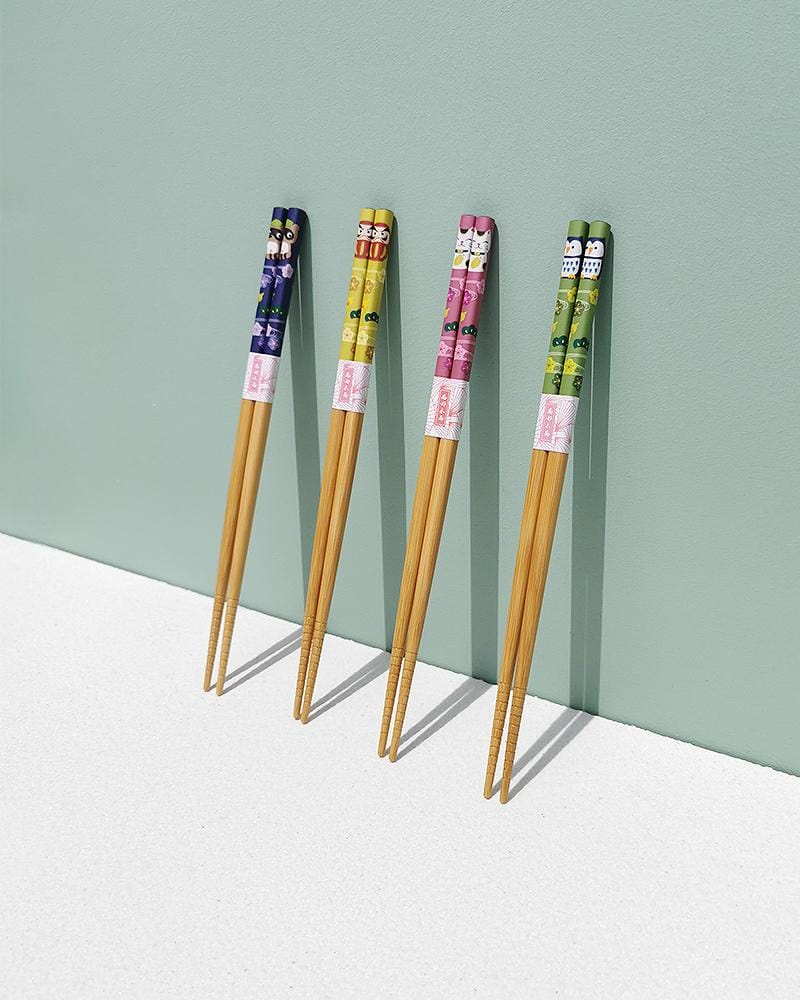 Japanese Characters Bamboo Chopsticks