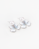 NYU NYU Simple Pearl Blue Bowknot Earrings