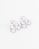 NYU NYU Simple Pearl White Bowknot Earrings