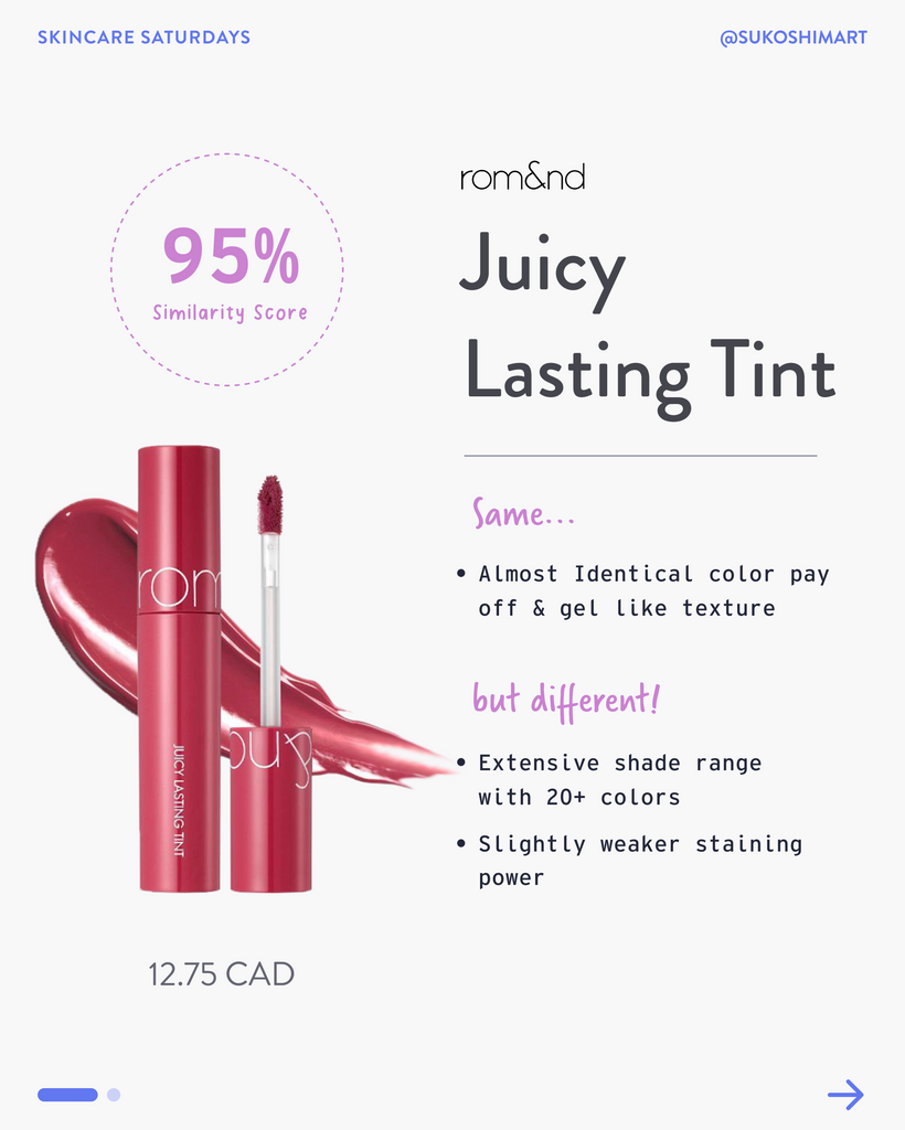 rom&nd Juicy Lasting Tint: Ripe Fruit Series