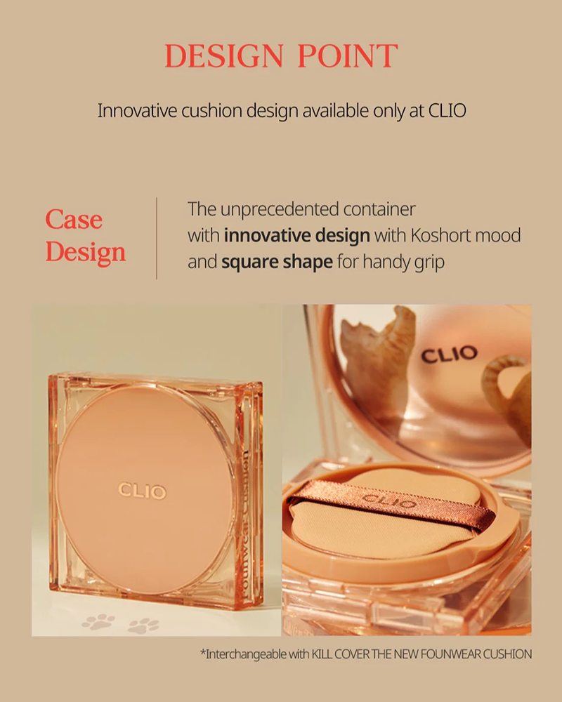 CLIO Kill Cover The New Founwear Cushion + Refill: Koshort in Seoul Edition