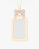 DUCKY WORLD Beige Hamzzi Hamster Photocard Holder Keyring