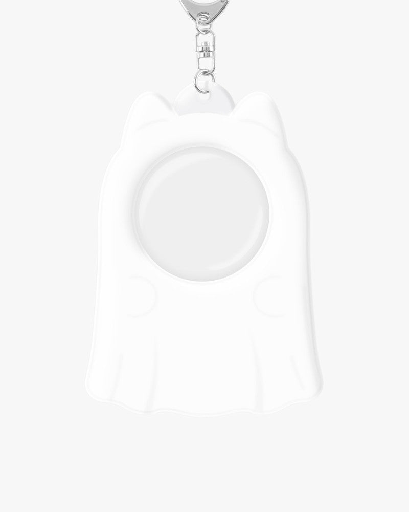 DUCKY WORLD Ghost Cat Photocard Holder Keyring