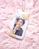 DUCKY WORLD Jelly Small Eyes Cheese Nyang Cat Photocard Holder Keyring