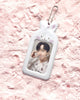 DUCKY WORLD Jelly White Rabbit Photocard Holder Keyring