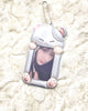 DUCKY WORLD Malang Grey Hamster Photocard Holder Keyring