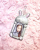 DUCKY WORLD Malang Grey Rabbit Photocard Holder Keyring