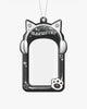 DUCKY WORLD MEOWSTAR White Black Photocard Holder Keyring