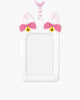 DUCKY WORLD Nyang! White Cat Photocard Holder Keyring