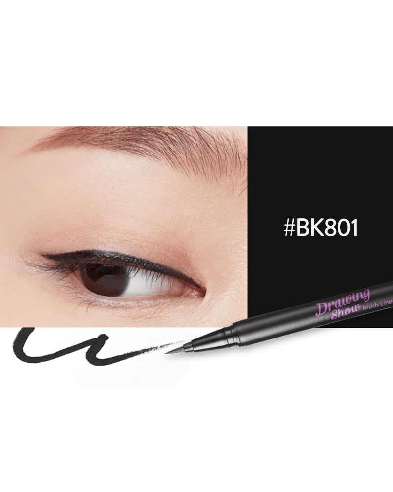 Etude House Drawing Show Brush Liner #BK801 Black