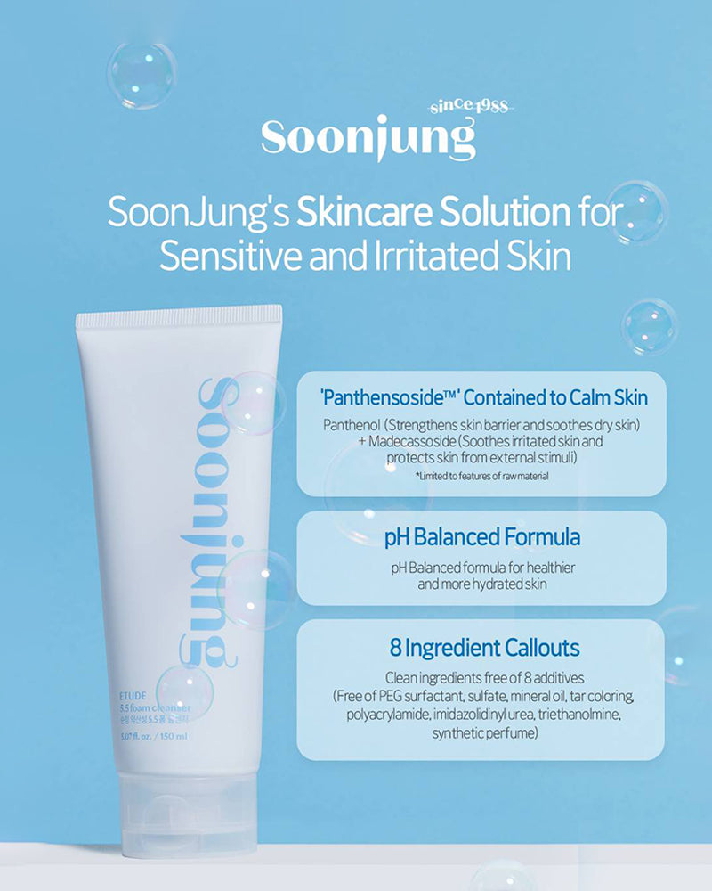 Etude House SoonJung 5.5 Foam Cleanser 150mL