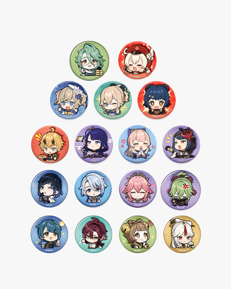 Genshin Impact© Chibi Character Emote Badge Vol.2