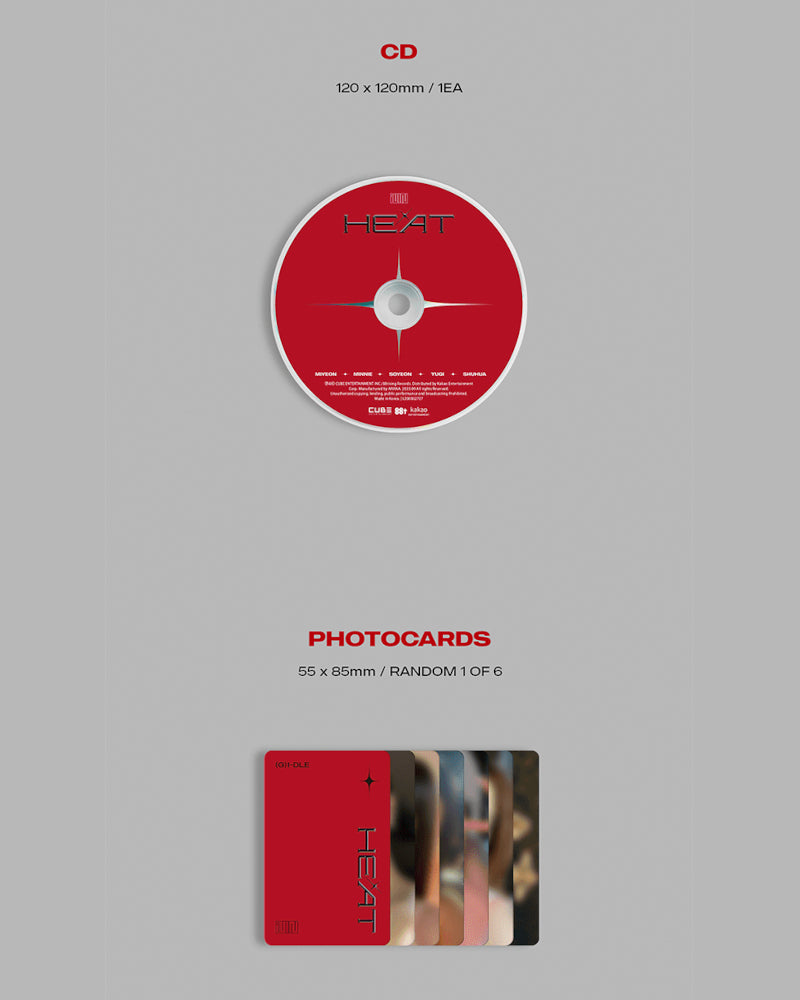 (G)I-DLE - Special Album [HEAT] (DIGIPAK - Random Member Ver.)