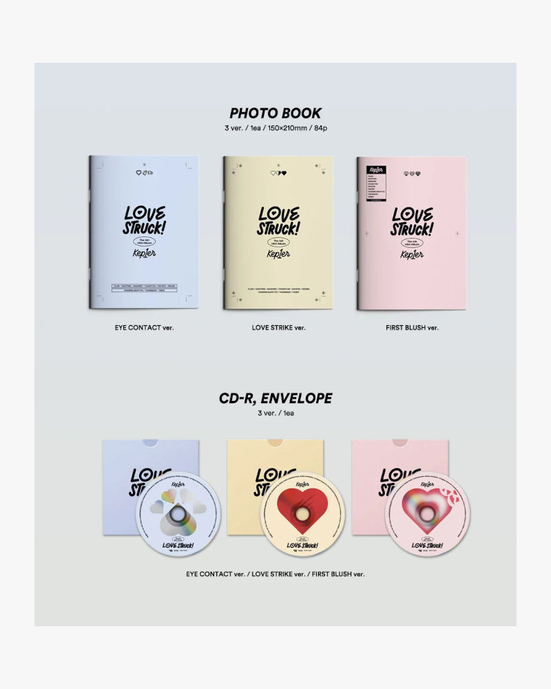 KEP1ER - LOVESTRUCK! (4TH MINI ALBUM) (3 Versions)