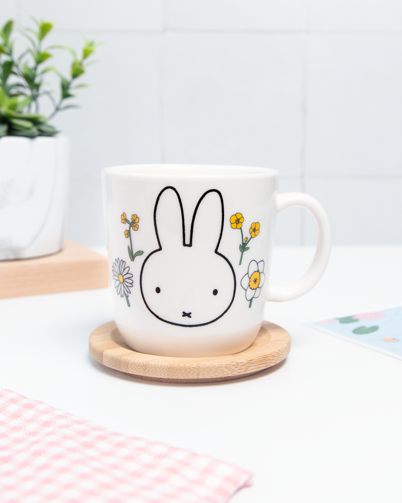 Miffy© Floral Ceramic Mug 250ml - White