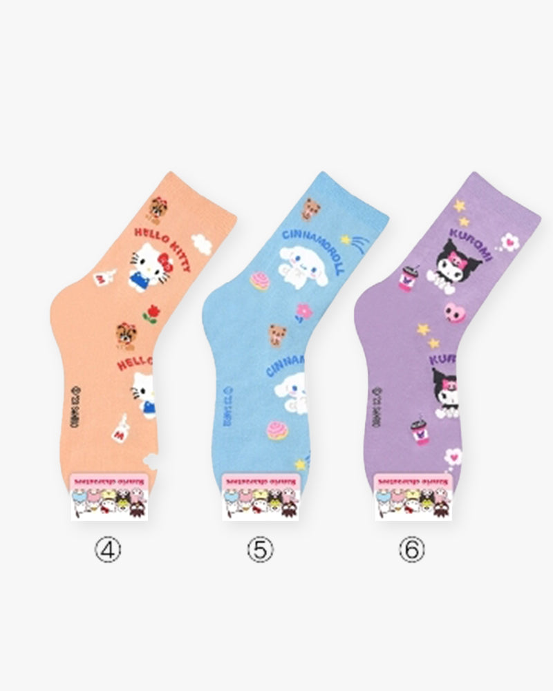 Sanrio© Character Pattern Crew Socks